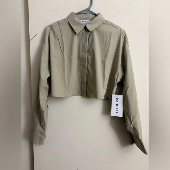 Athleta Midday Ultra Cropped Shirt Size S NWT - Picture 2 of 5